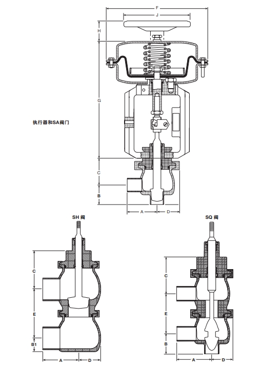 斯派莎克調節(jié)閥‘S’系列結構圖