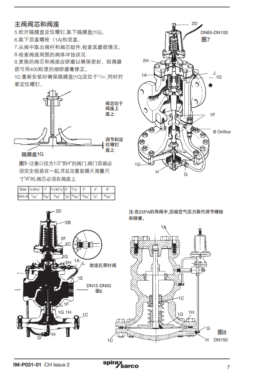 斯派莎克減壓閥25P說明書7