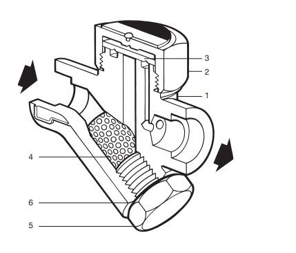 TD42S2熱動力型蒸汽疏水閥結(jié)構(gòu)圖