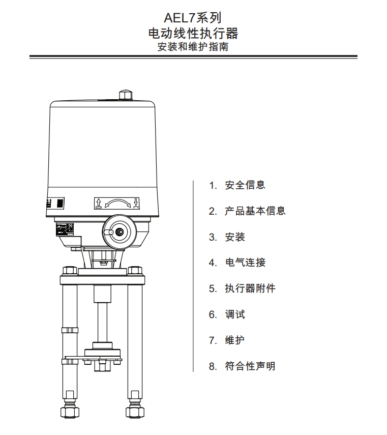 ael7電動執(zhí)行器說明書