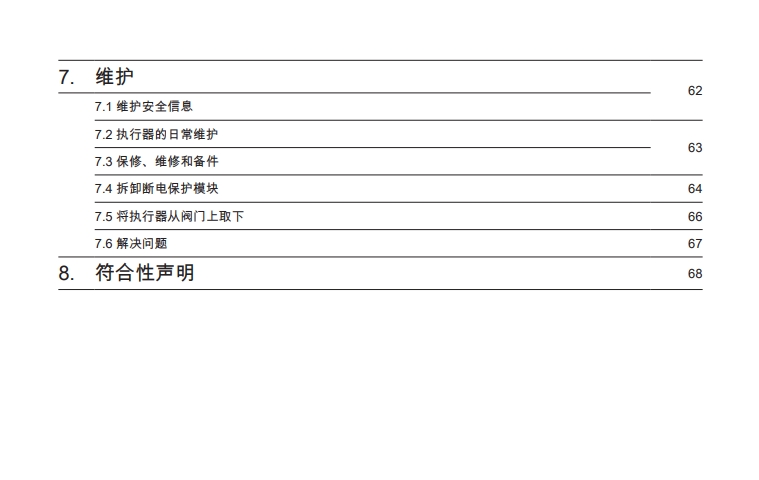 ael7電動執(zhí)行器說明書目錄