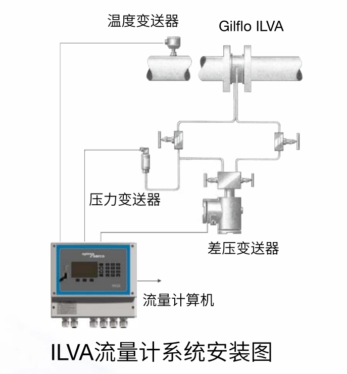 斯派莎克蒸汽流量計(jì)安裝示意圖